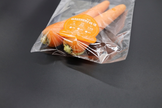 Transparent OPP Packaging Bag Fresh Fruit Vegetables Packaging Breathable Plastic Bag
