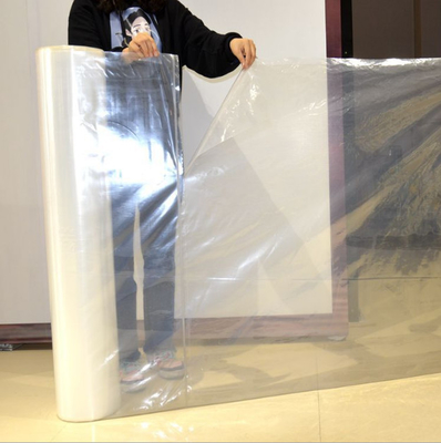Soft PE Film Roll Wrapping Transparent 100cm Width 30Kg For Mattress Packaging